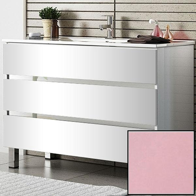 Тумба с раковиной SanVit Кубэ-3 120 kkube3120 в цвете Ral Розовый глянец, купить, цена, заказать, магазин, доставка, скидка, промокод, купить, цена, заказать, магазин, доставка, скидка, промокод