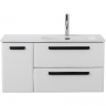 Тумба под раковину Cezares Eco-Cer-N 100 R ECO-CER-N-1000-2C-1A-SO-BL-R подвесная Bianco Lucido без ручек, купить, цена, заказать, магазин, доставка, скидка, промокод, купить, цена, заказать, магазин, доставка, скидка, промокод