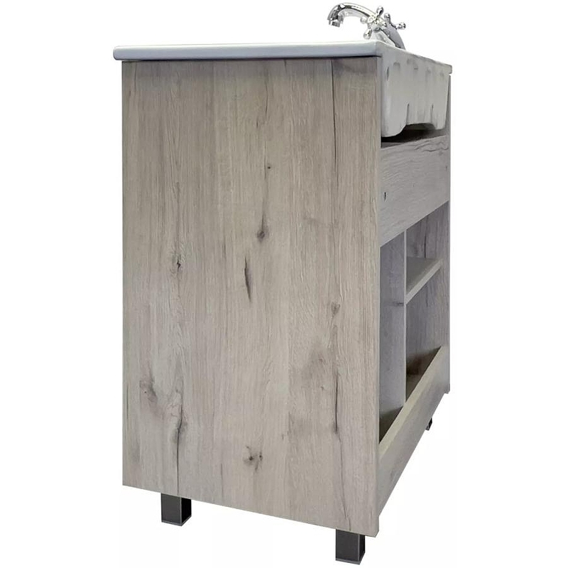 Тумба с раковиной Comforty Марио 75 00-00016096 Дуб дымчатый, купить, цена, заказать, магазин, доставка, скидка, промокод, купить, цена, заказать, магазин, доставка, скидка, промокод