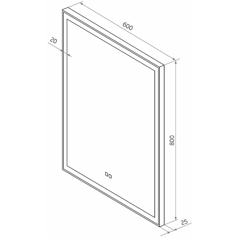 Зеркало Misty Веритате 60 ВЕР-02-60/80-14 с подсветкой с сенсорным выключателем и подогревом, купить, цена, заказать, магазин, доставка, скидка, промокод, купить, цена, заказать, магазин, доставка, скидка, промокод
