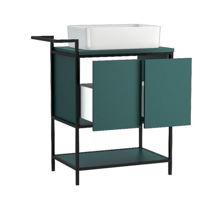 Тумба под раковину Cersanit Botanique 80 63014 Зеленая, купить, цена, заказать, магазин, доставка, скидка, промокод, купить, цена, заказать, магазин, доставка, скидка, промокод