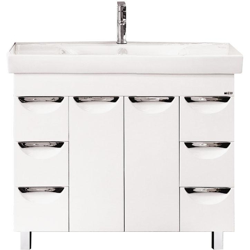 Тумба с раковиной Misty София 100 СО000003816 Белая, купить, цена, заказать, магазин, доставка, скидка, промокод, купить, цена, заказать, магазин, доставка, скидка, промокод