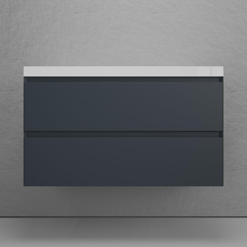 Тумба под раковину Style Line Манхэттен 100 ЛС-00002357 подвесная цвет Графит, купить, цена, заказать, магазин, доставка, скидка, промокод, купить, цена, заказать, магазин, доставка, скидка, промокод