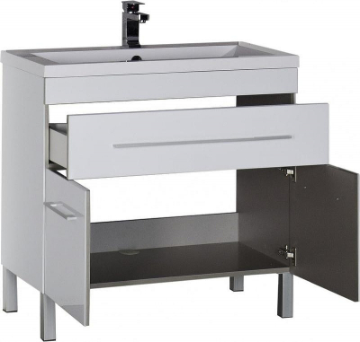 Тумба с раковиной Aquanet Верона 90 213032 Белая