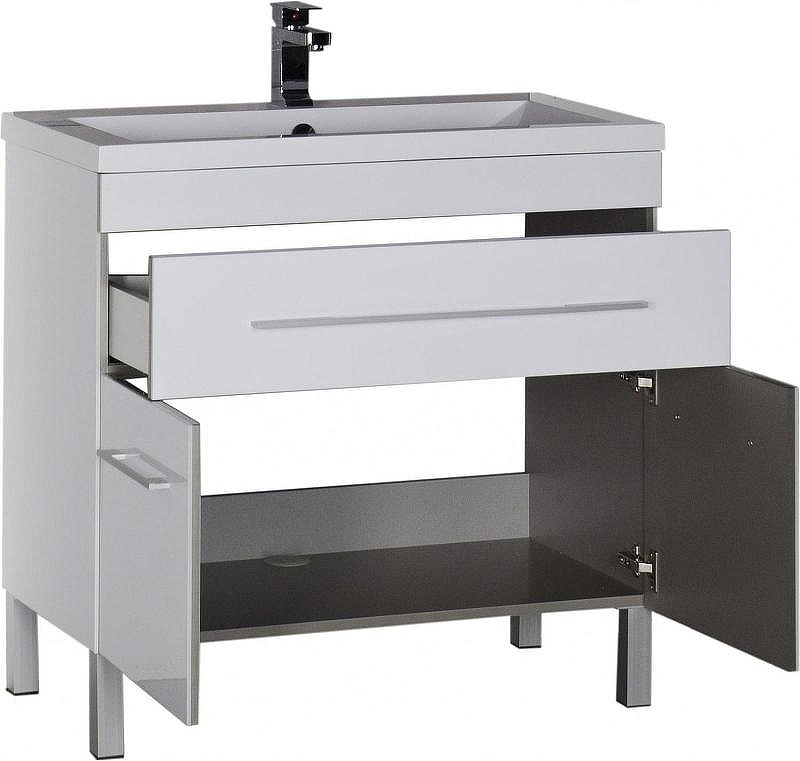 Тумба с раковиной Aquanet Верона 90 213032 Белая, купить, цена, заказать, магазин, доставка, скидка, промокод, купить, цена, заказать, магазин, доставка, скидка, промокод