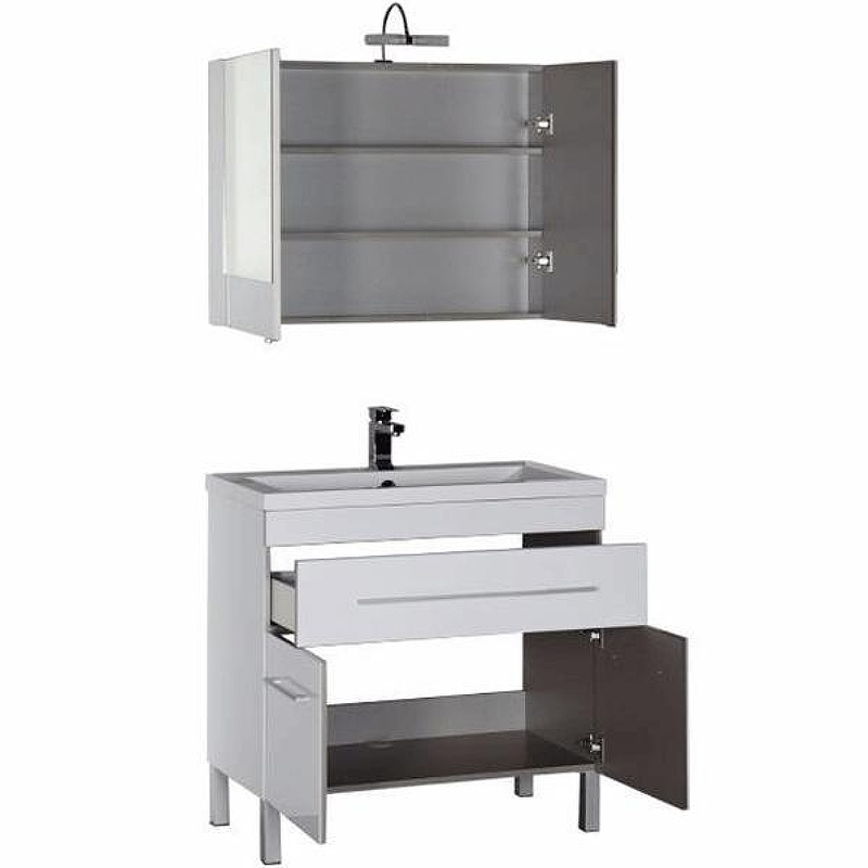 Тумба с раковиной Aquanet Верона 90 213032 Белая, купить, цена, заказать, магазин, доставка, скидка, промокод, купить, цена, заказать, магазин, доставка, скидка, промокод