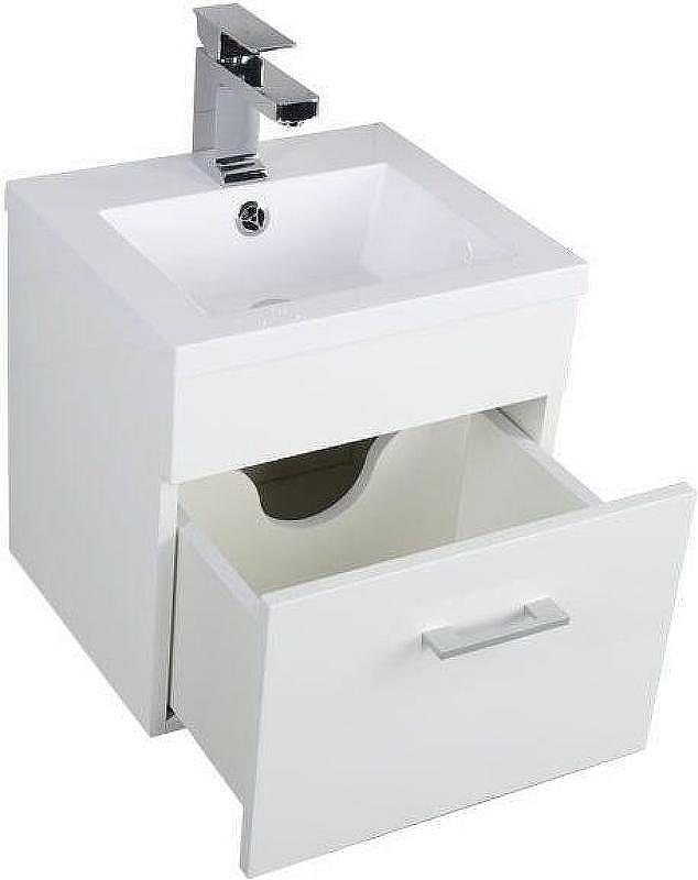 Тумба под раковину Aquanet Нота 40 159137 подвесная Белая, купить, цена, заказать, магазин, доставка, скидка, промокод, купить, цена, заказать, магазин, доставка, скидка, промокод