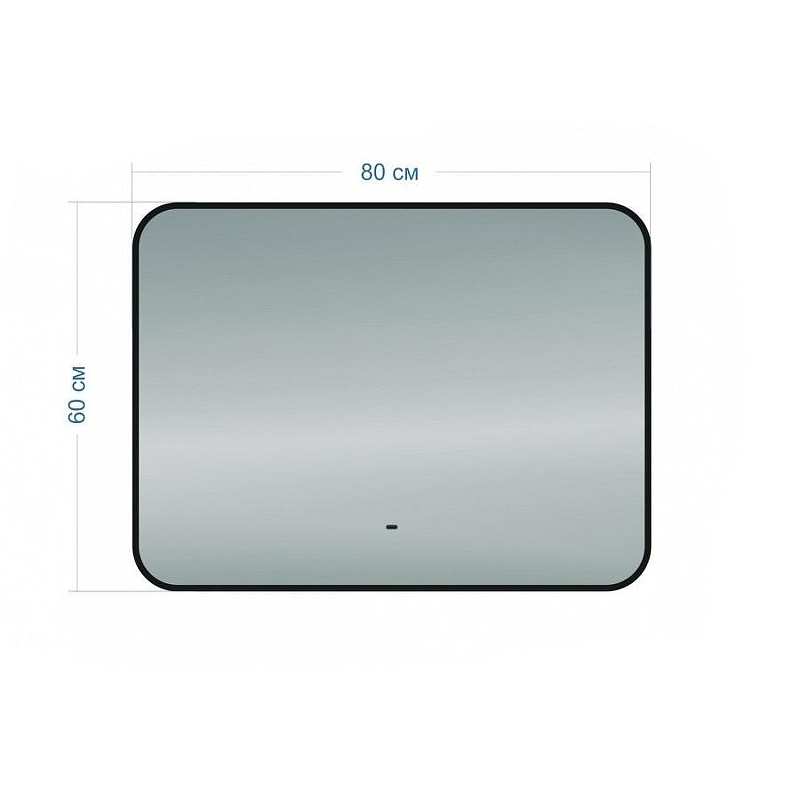 Зеркало Maretti Florenza 80 FL148060P14EL с подсветкой цвет Черный с бесконтактным выключателем, купить, цена, заказать, магазин, доставка, скидка, промокод, купить, цена, заказать, магазин, доставка, скидка, промокод
