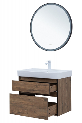 Тумба под раковину Logan Forest 75 343911 подвесная цвет Дуб рустикальный