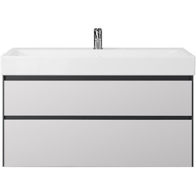 Тумба под раковину Creto Amelia 100 14-1079G подвесная Антрацит Белый матовый, купить, цена, заказать, магазин, доставка, скидка, промокод, купить, цена, заказать, магазин, доставка, скидка, промокод