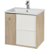 Тумба под раковину Aquaton Бостон 60 1A252501BN010 подвесная Дуб эврика Белый, купить, цена, заказать, магазин, доставка, скидка, промокод, купить, цена, заказать, магазин, доставка, скидка, промокод