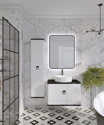 Тумба под раковину Grossman Норма 60 106016 подвесная цвет Белый глянцевый