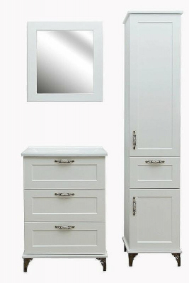 Шкаф пенал Эстет Bali Classic 42 R ФР-00002158 Белый