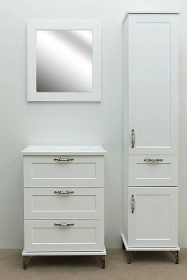 Шкаф пенал Эстет Bali Classic 42 R ФР-00002158 Белый