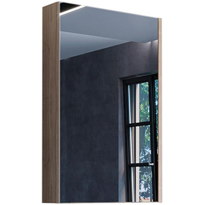 Зеркальный шкаф Comforty Порто 50 00-00009233 Дуб дымчатый, купить, цена, заказать, магазин, доставка, скидка, промокод, купить, цена, заказать, магазин, доставка, скидка, промокод