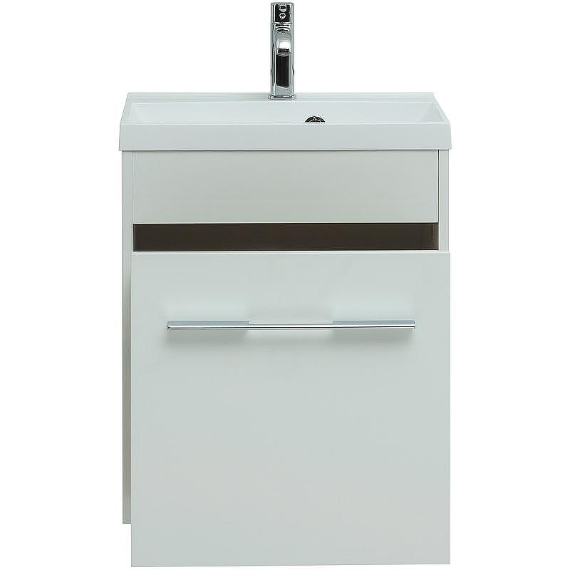 Тумба под раковину Aquanet Августа 50 274140 подвесная Белый глянец, купить, цена, заказать, магазин, доставка, скидка, промокод, купить, цена, заказать, магазин, доставка, скидка, промокод