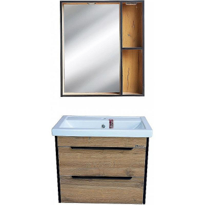 Зеркало Bellezza Бруно 70 4612211030491 с подсветкой Табакко