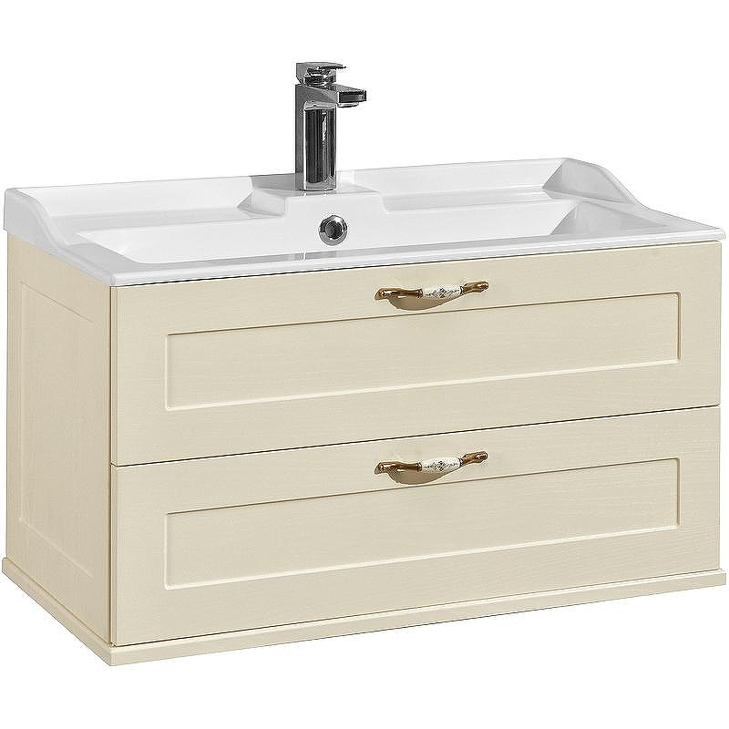 Тумба под раковину Aquaton Леон 80 1A186301LBPR0 подвесная Дуб бежевый, купить, цена, заказать, магазин, доставка, скидка, промокод, купить, цена, заказать, магазин, доставка, скидка, промокод