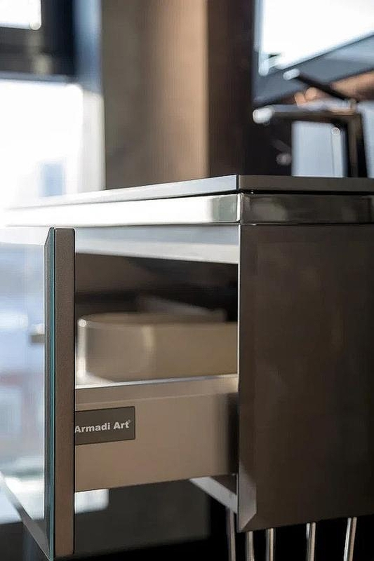 Тумба под раковину Boheme Armadi Art Lucido 100 770-100-GR подвесная Графит глянцевый, купить, цена, заказать, магазин, доставка, скидка, промокод, купить, цена, заказать, магазин, доставка, скидка, промокод