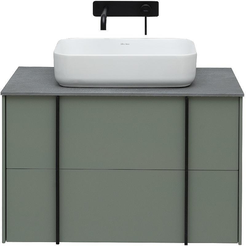 Тумба под раковину Allen Brau Reality 80 1.32005.CGM подвесная Олива матовая, купить, цена, заказать, магазин, доставка, скидка, промокод, купить, цена, заказать, магазин, доставка, скидка, промокод