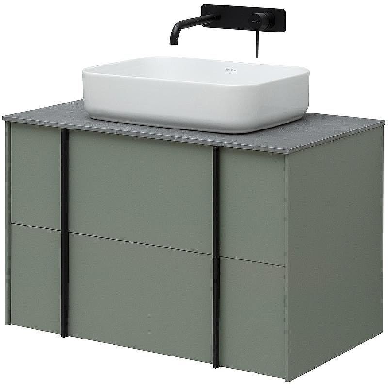 Тумба под раковину Allen Brau Reality 80 1.32005.CGM подвесная Олива матовая, купить, цена, заказать, магазин, доставка, скидка, промокод, купить, цена, заказать, магазин, доставка, скидка, промокод