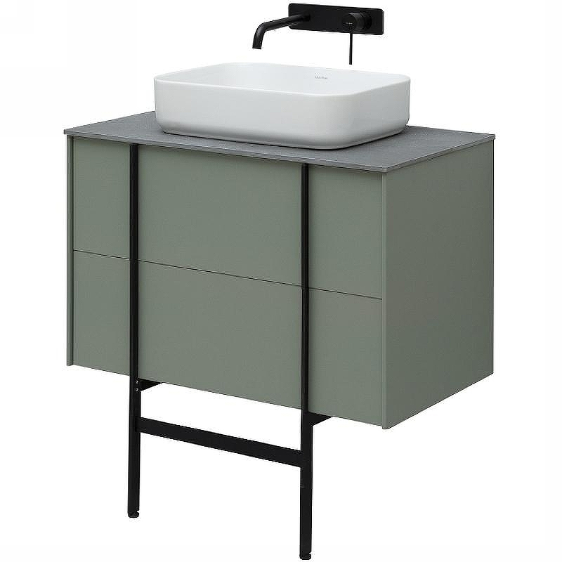 Тумба под раковину Allen Brau Reality 80 1.32005.CGM подвесная Олива матовая, купить, цена, заказать, магазин, доставка, скидка, промокод, купить, цена, заказать, магазин, доставка, скидка, промокод