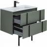 Тумба под раковину Allen Brau Reality 80 1.32005.CGM подвесная Олива матовая, купить, цена, заказать, магазин, доставка, скидка, промокод, купить, цена, заказать, магазин, доставка, скидка, промокод
