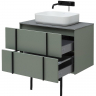 Тумба под раковину Allen Brau Reality 80 1.32005.CGM подвесная Олива матовая, купить, цена, заказать, магазин, доставка, скидка, промокод, купить, цена, заказать, магазин, доставка, скидка, промокод