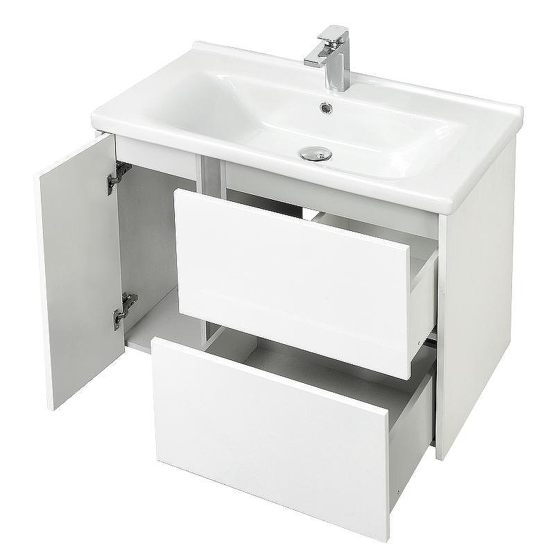 Тумба под раковину Aquaton Стоун 80 1A228201SX010 подвесная Белая, купить, цена, заказать, магазин, доставка, скидка, промокод, купить, цена, заказать, магазин, доставка, скидка, промокод