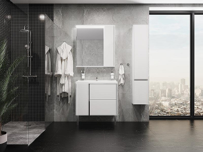 Тумба под раковину Aquaton Стоун 80 1A228201SX010 подвесная Белая