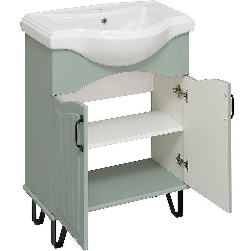 Тумба под раковину Runo Марсель 65 00-00001217 Мята, купить, цена, заказать, магазин, доставка, скидка, промокод, купить, цена, заказать, магазин, доставка, скидка, промокод