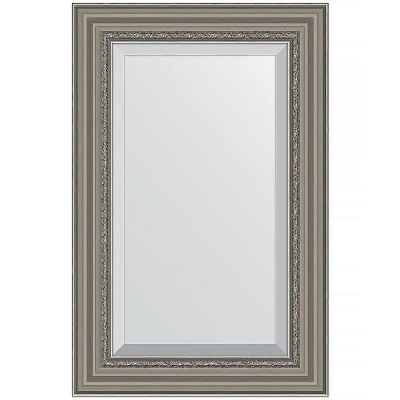 Зеркало Evoform Exclusive 86х56 BY 1237 с фацетом в багетной раме - Римское серебро 88