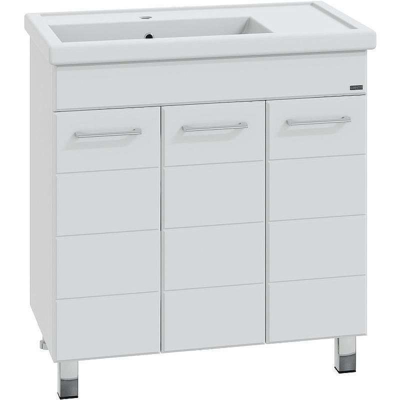 Тумба под раковину СанТа Омега 80 П 207051 Белая, купить, цена, заказать, магазин, доставка, скидка, промокод, купить, цена, заказать, магазин, доставка, скидка, промокод