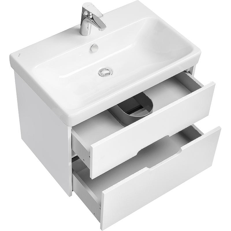 Тумба под раковину Aquaton Оливия 70 1A254301OL010 подвесная Белая матовая, купить, цена, заказать, магазин, доставка, скидка, промокод, купить, цена, заказать, магазин, доставка, скидка, промокод