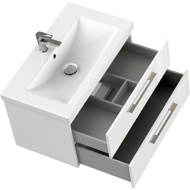 Тумба под раковину Cersanit Lara 80 64137 подвесная Белая, купить, цена, заказать, магазин, доставка, скидка, промокод, купить, цена, заказать, магазин, доставка, скидка, промокод