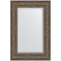 Зеркало Evoform Exclusive 90х60 BY 3427 с фацетом в багетной раме - Виньетка состаренная бронза 109, купить, цена, заказать, магазин, доставка, скидка, промокод, купить, цена, заказать, магазин, доставка, скидка, промокод