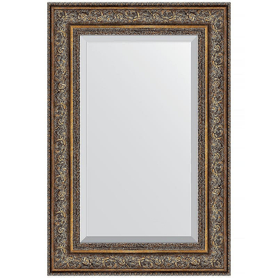 Зеркало Evoform Exclusive 90х60 BY 3427 с фацетом в багетной раме - Виньетка состаренная бронза 109