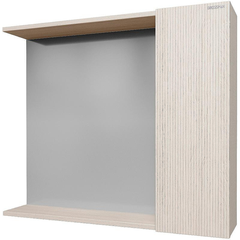 Зеркало со шкафом Grossman Юнит 80 2080112 Кадена лайт, купить, цена, заказать, магазин, доставка, скидка, промокод, купить, цена, заказать, магазин, доставка, скидка, промокод