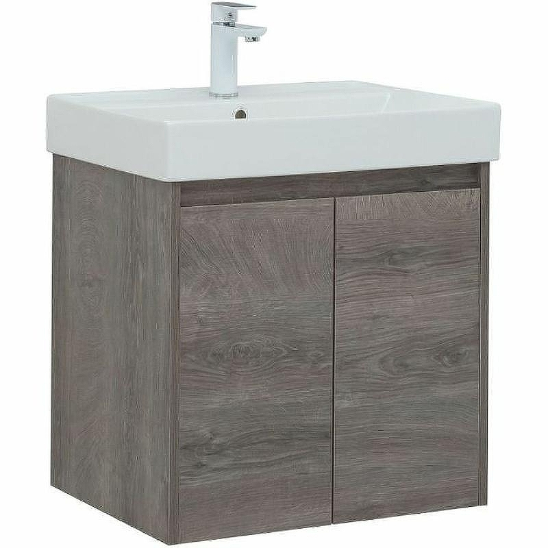 Тумба с раковиной Aquanet Nova Lite 60 302524 подвесная Дуб рошелье, купить, цена, заказать, магазин, доставка, скидка, промокод, купить, цена, заказать, магазин, доставка, скидка, промокод