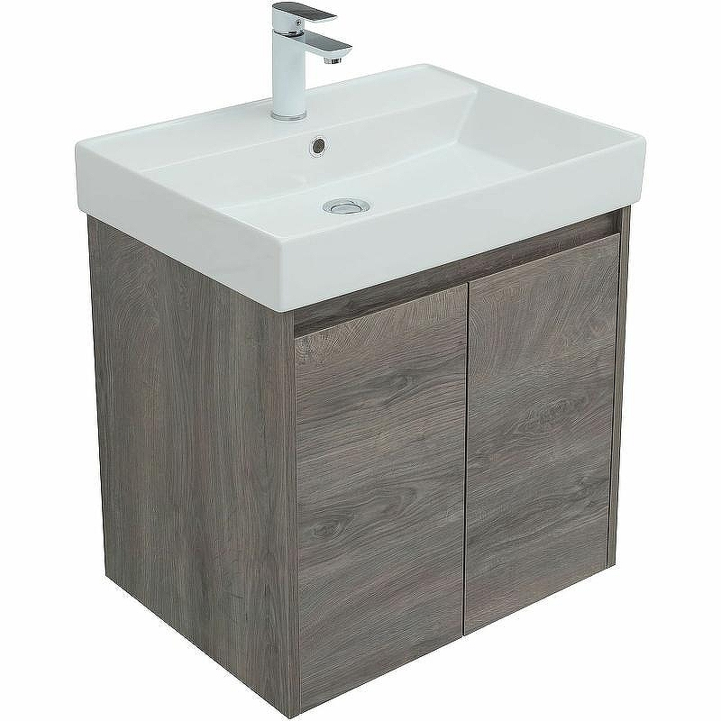Тумба с раковиной Aquanet Nova Lite 60 302524 подвесная Дуб рошелье, купить, цена, заказать, магазин, доставка, скидка, промокод, купить, цена, заказать, магазин, доставка, скидка, промокод