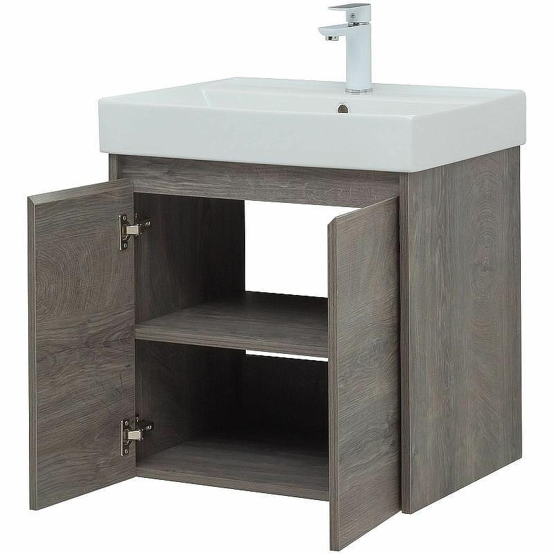 Тумба с раковиной Aquanet Nova Lite 60 302524 подвесная Дуб рошелье, купить, цена, заказать, магазин, доставка, скидка, промокод, купить, цена, заказать, магазин, доставка, скидка, промокод