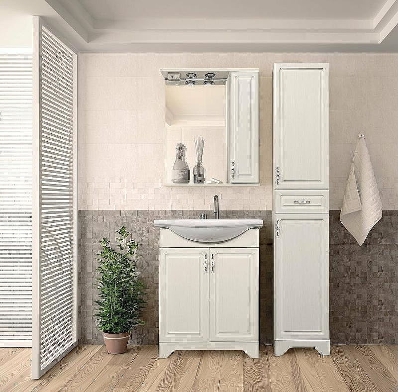 Тумба под раковину Style Line Олеандр 2 Люкс 55 ЛС-00000198 Рельеф пастель, купить, цена, заказать, магазин, доставка, скидка, промокод, купить, цена, заказать, магазин, доставка, скидка, промокод