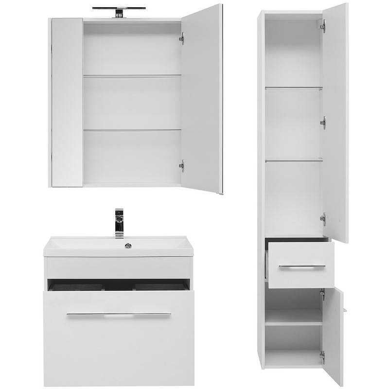 Тумба под раковину Aquanet Августа 75 210028 подвесная Белая, купить, цена, заказать, магазин, доставка, скидка, промокод, купить, цена, заказать, магазин, доставка, скидка, промокод