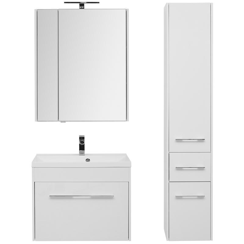 Тумба под раковину Aquanet Августа 75 210028 подвесная Белая, купить, цена, заказать, магазин, доставка, скидка, промокод, купить, цена, заказать, магазин, доставка, скидка, промокод