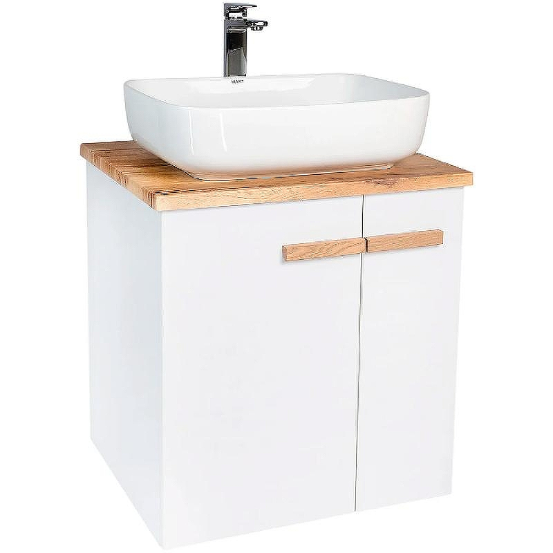Тумба под раковину VIANT Мюнхен 60 VMUN60NBEL-T2STP подвесная Белая матовая, купить, цена, заказать, магазин, доставка, скидка, промокод, купить, цена, заказать, магазин, доставка, скидка, промокод