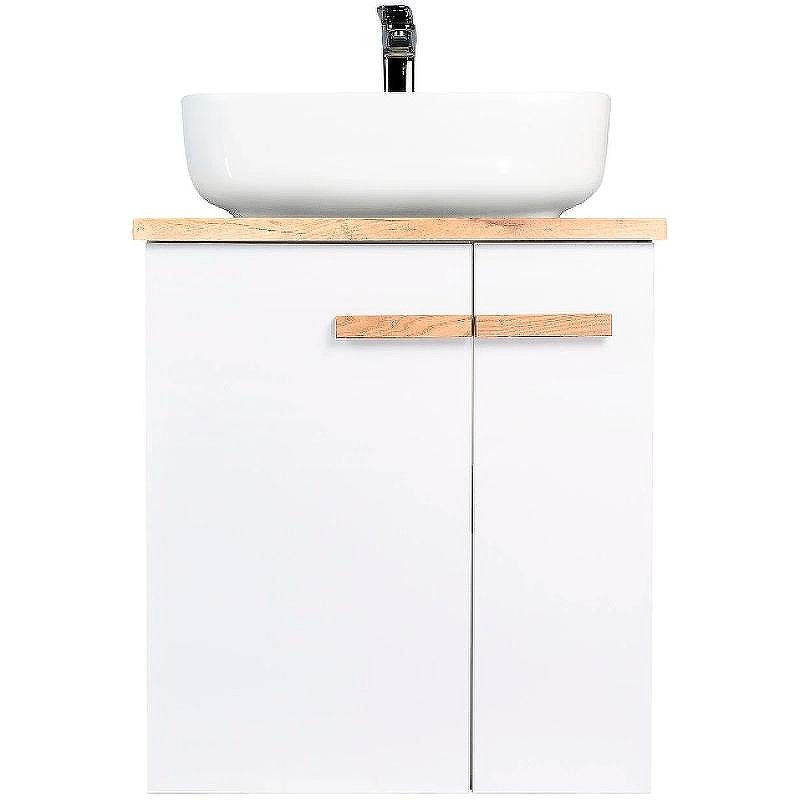 Тумба под раковину VIANT Мюнхен 60 VMUN60NBEL-T2STP подвесная Белая матовая, купить, цена, заказать, магазин, доставка, скидка, промокод, купить, цена, заказать, магазин, доставка, скидка, промокод