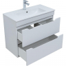 Тумба под раковину Aquanet Практика 80 330459 подвесная Белая матовая, купить, цена, заказать, магазин, доставка, скидка, промокод, купить, цена, заказать, магазин, доставка, скидка, промокод