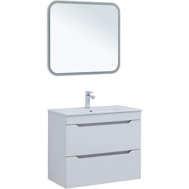 Тумба под раковину Aquanet Практика 80 330459 подвесная Белая матовая, купить, цена, заказать, магазин, доставка, скидка, промокод, купить, цена, заказать, магазин, доставка, скидка, промокод