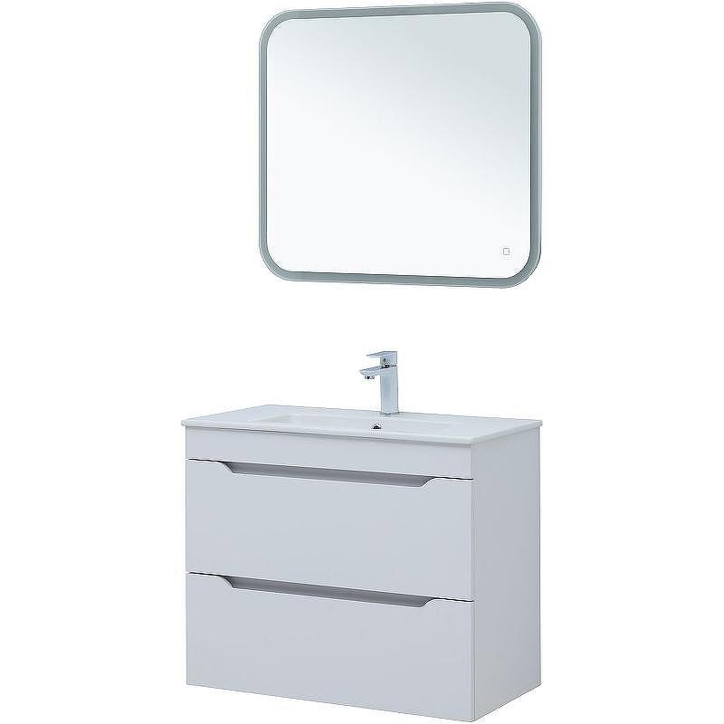 Тумба под раковину Aquanet Практика 80 330459 подвесная Белая матовая, купить, цена, заказать, магазин, доставка, скидка, промокод, купить, цена, заказать, магазин, доставка, скидка, промокод