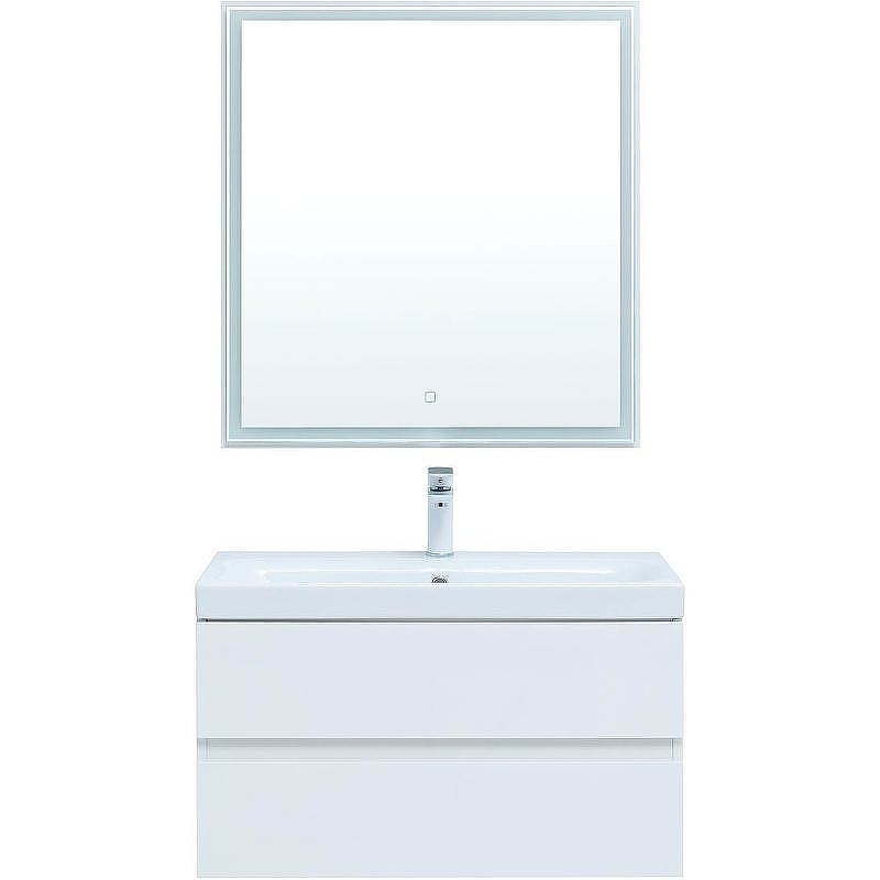 Комплект мебели для ванной Aquanet Беркли 80 306360 подвесной Белый глянец, купить, цена, заказать, магазин, доставка, скидка, промокод, купить, цена, заказать, магазин, доставка, скидка, промокод